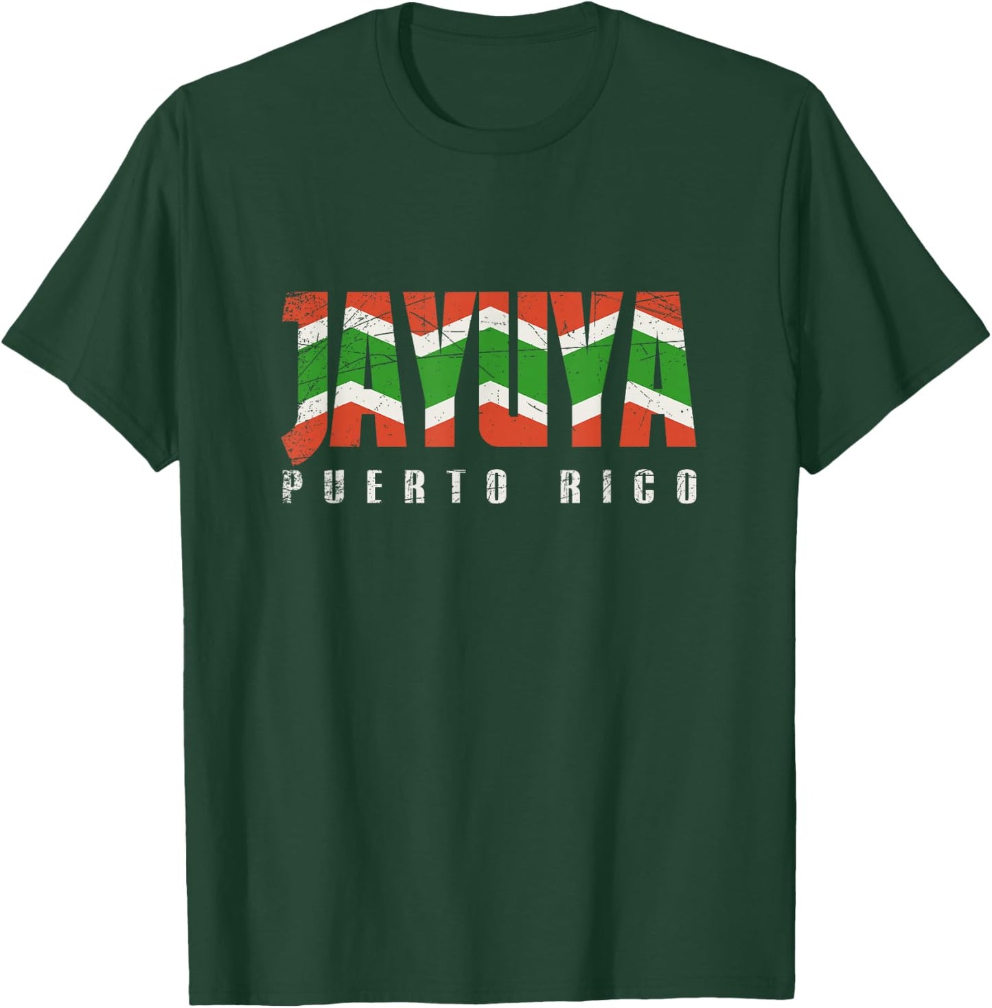 Jayuya City in Puerto Rico, Jayuya Flag T-Shirt - T-Shirt | Forest