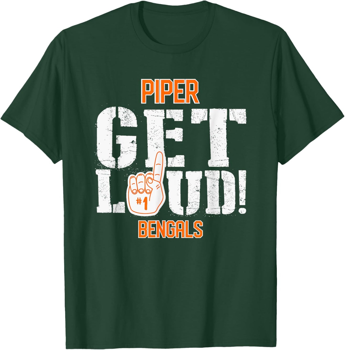 Piper High School GET LOUD Bengals T-Shirt - T-Shirt | Forest