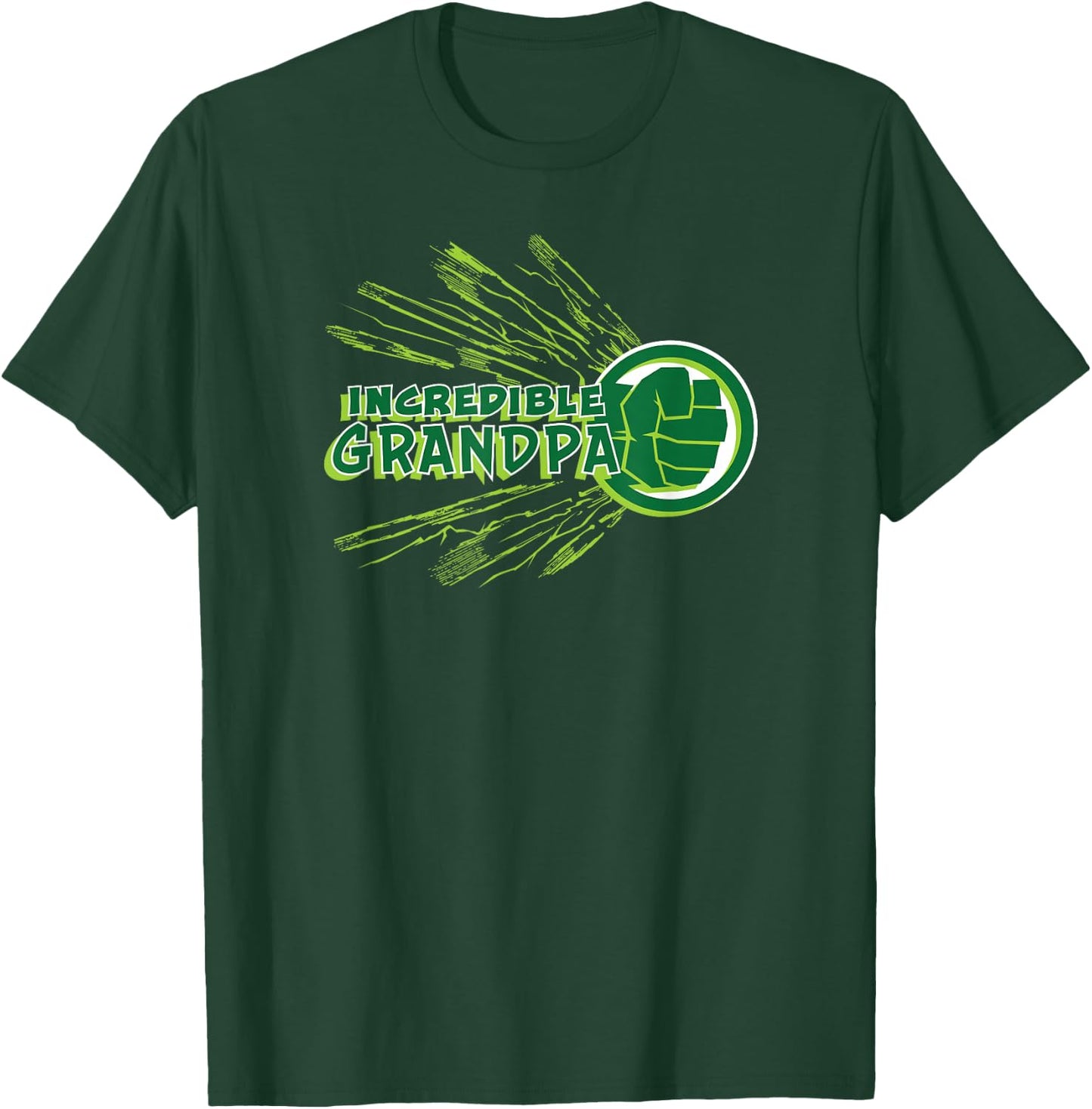 Marvel Hulk Incredible Grandpa Family Trip Vacation T-Shirt - T-Shirt | Forest