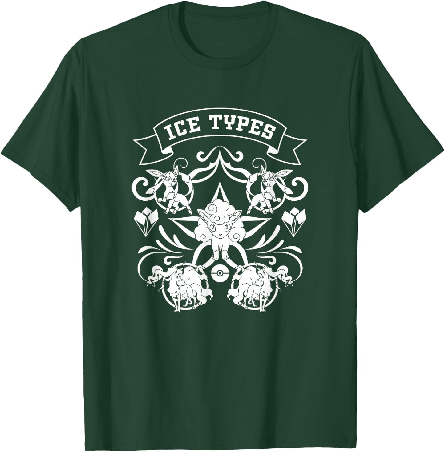 Pokémon Ice Types Beautiful Nouveau Portrait T-Shirt - T-Shirt | Forest