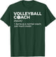 Funny Volleyball Coach Definition T-Shirt - T-Shirt | Forest