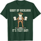 Giddy Up Buckaroo It's Test Day Funny Frog Cowboy Test Day T-Shirt - T-Shirt | Forest