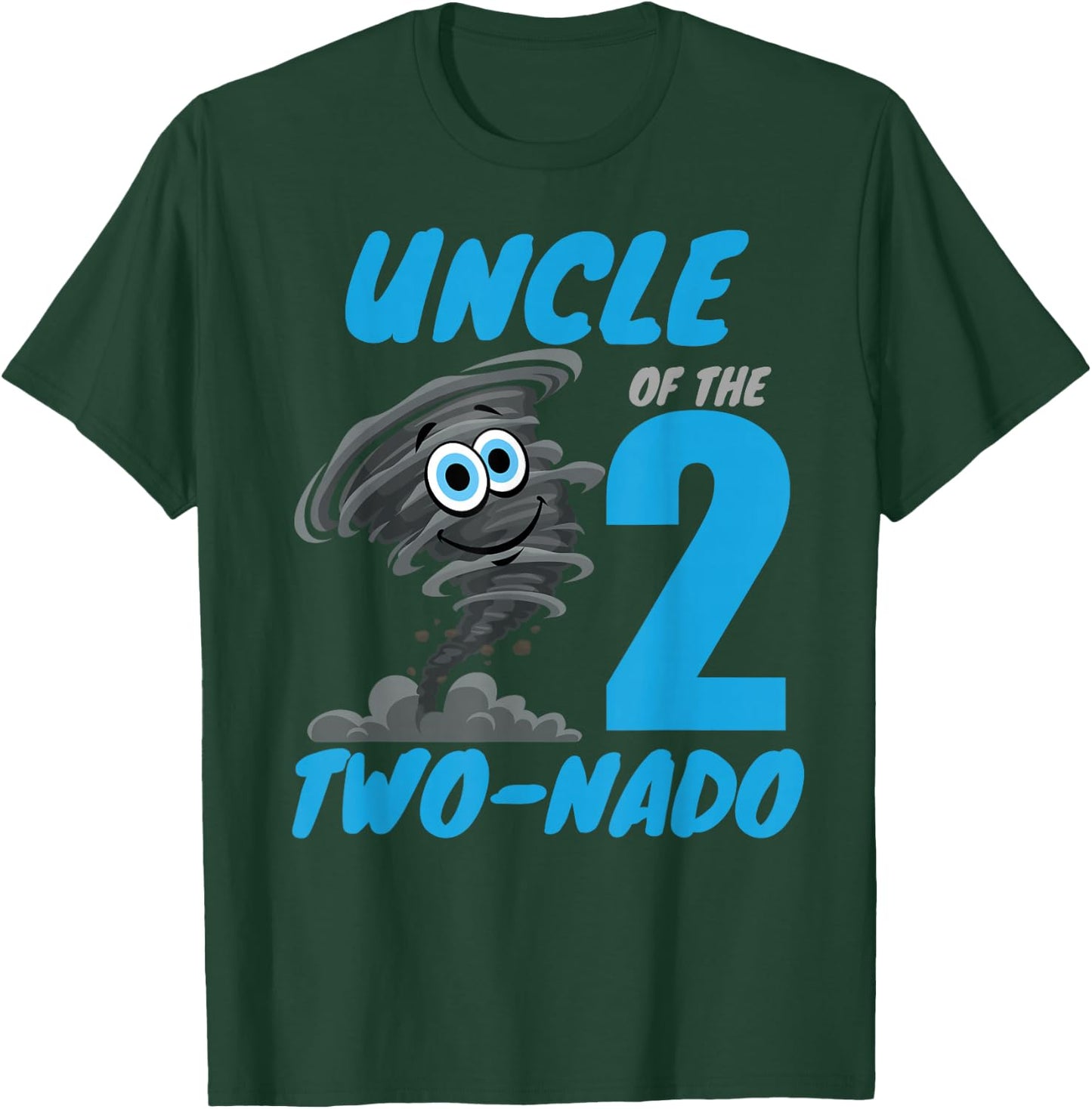 Uncle of The Two-Nado Storm TorNado 2nd Two Birthday Boy T-Shirt - T-Shirt | Forest