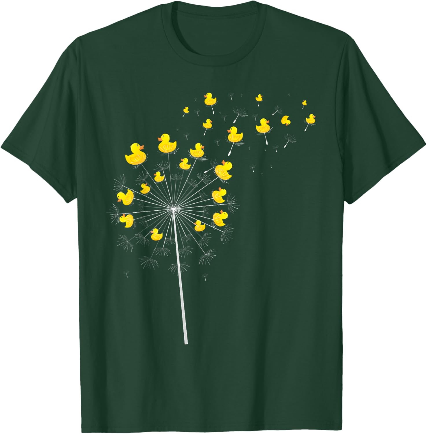Dandelion Duckie Lover Duckling Bath Toy Ducky Rubber Duck T-Shirt - T-Shirt | Forest