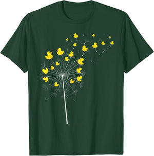 Dandelion Duckie Lover Duckling Bath Toy Ducky Rubber Duck T-Shirt - T-Shirt | Forest