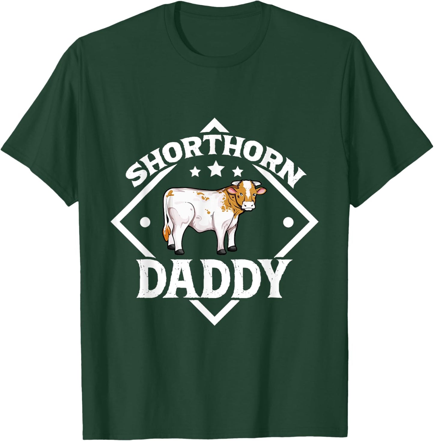 Shorthorn Daddy - Shorthorn cattle T-Shirt - T-Shirt | Forest