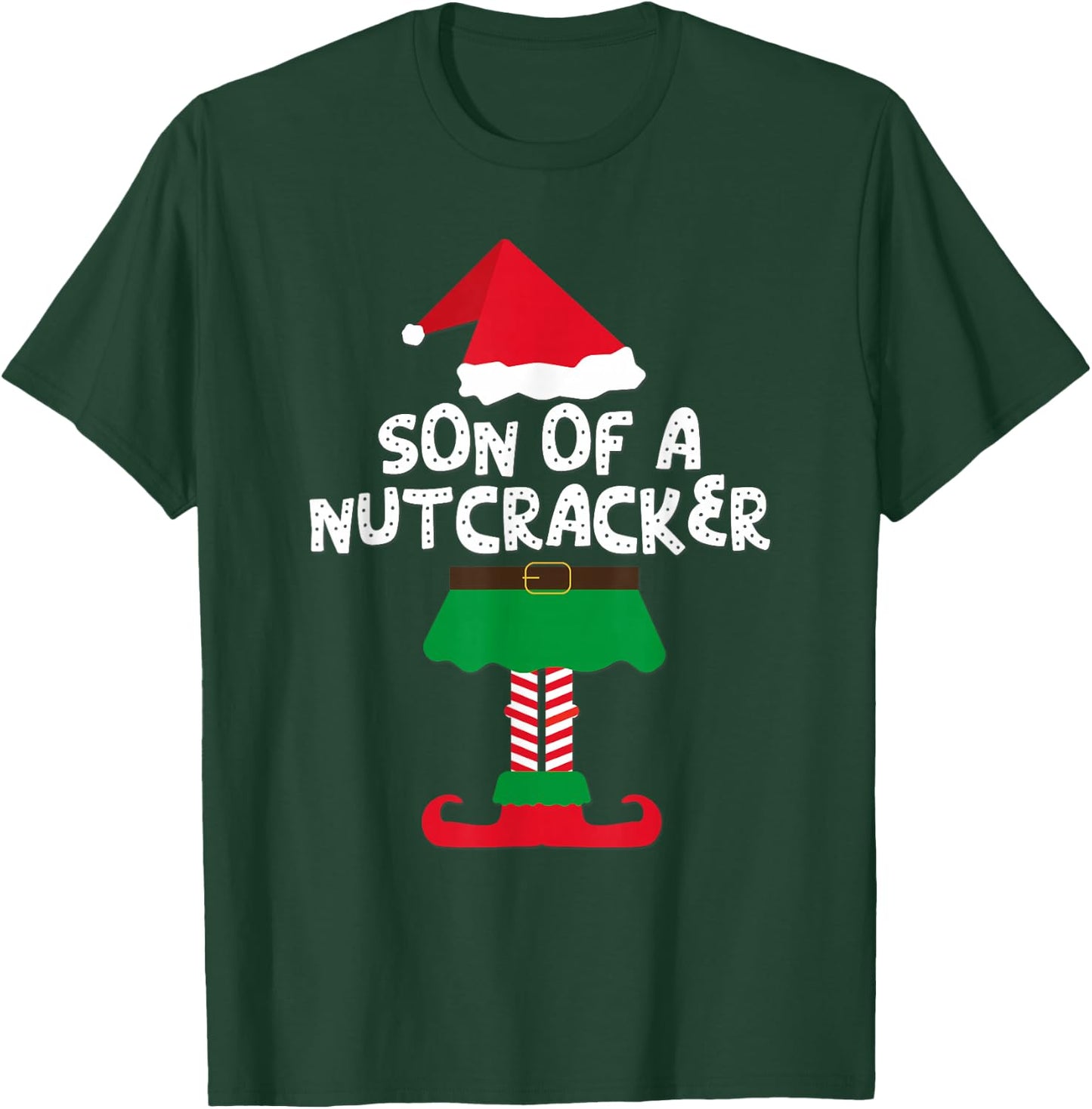 Son Of A Nutcracker Elf Matching Christmas And Boys T-Shirt - T-Shirt | Forest