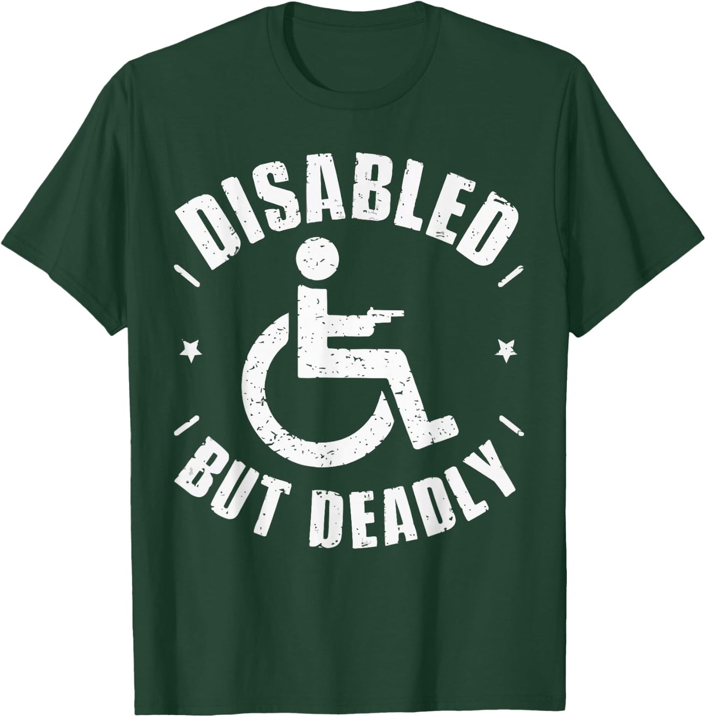 Disabled Veteran Handicap Military Soldier Veterans Day T-Shirt - T-Shirt | Forest