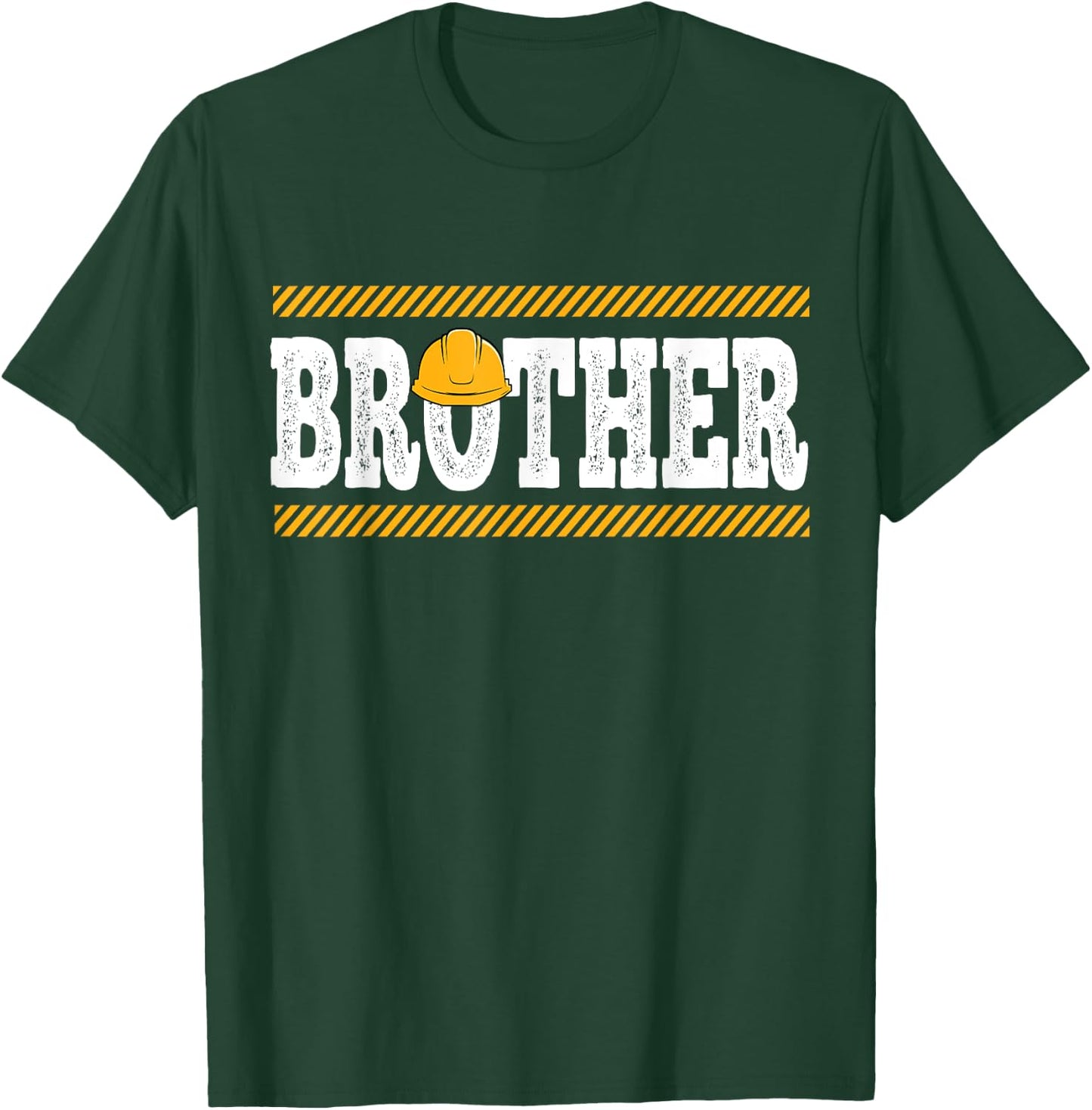 Funny Brother Construction Excavator Kids Boy Family Set T-Shirt - T-Shirt | Forest