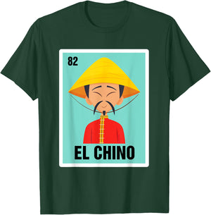 Spanish Mexicana The Chinese El Chino Mexican Bingo Card T-Shirt - T-Shirt | Forest