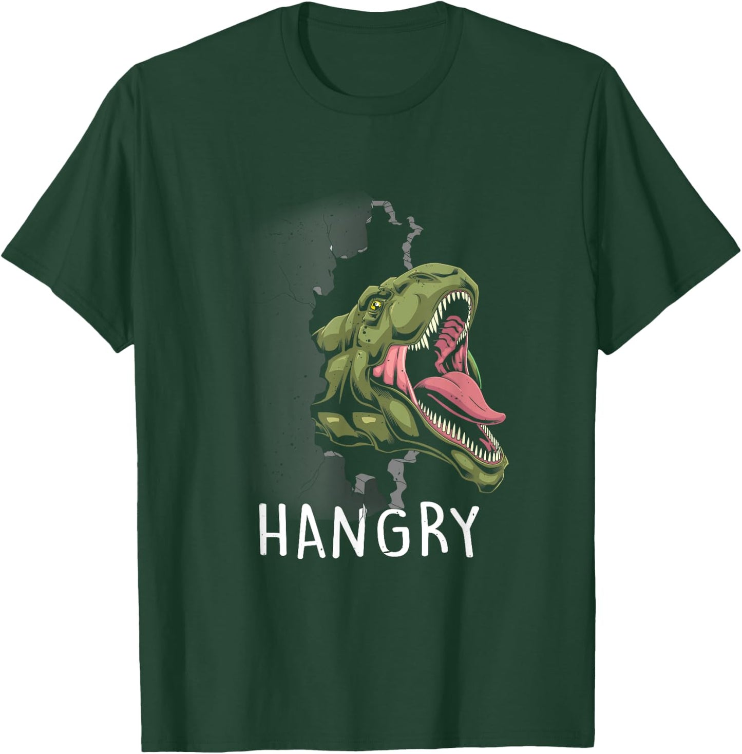Funny Hangry T-Rex Lover Dinosaur Animal Cartoon T-Shirt - T-Shirt | Forest