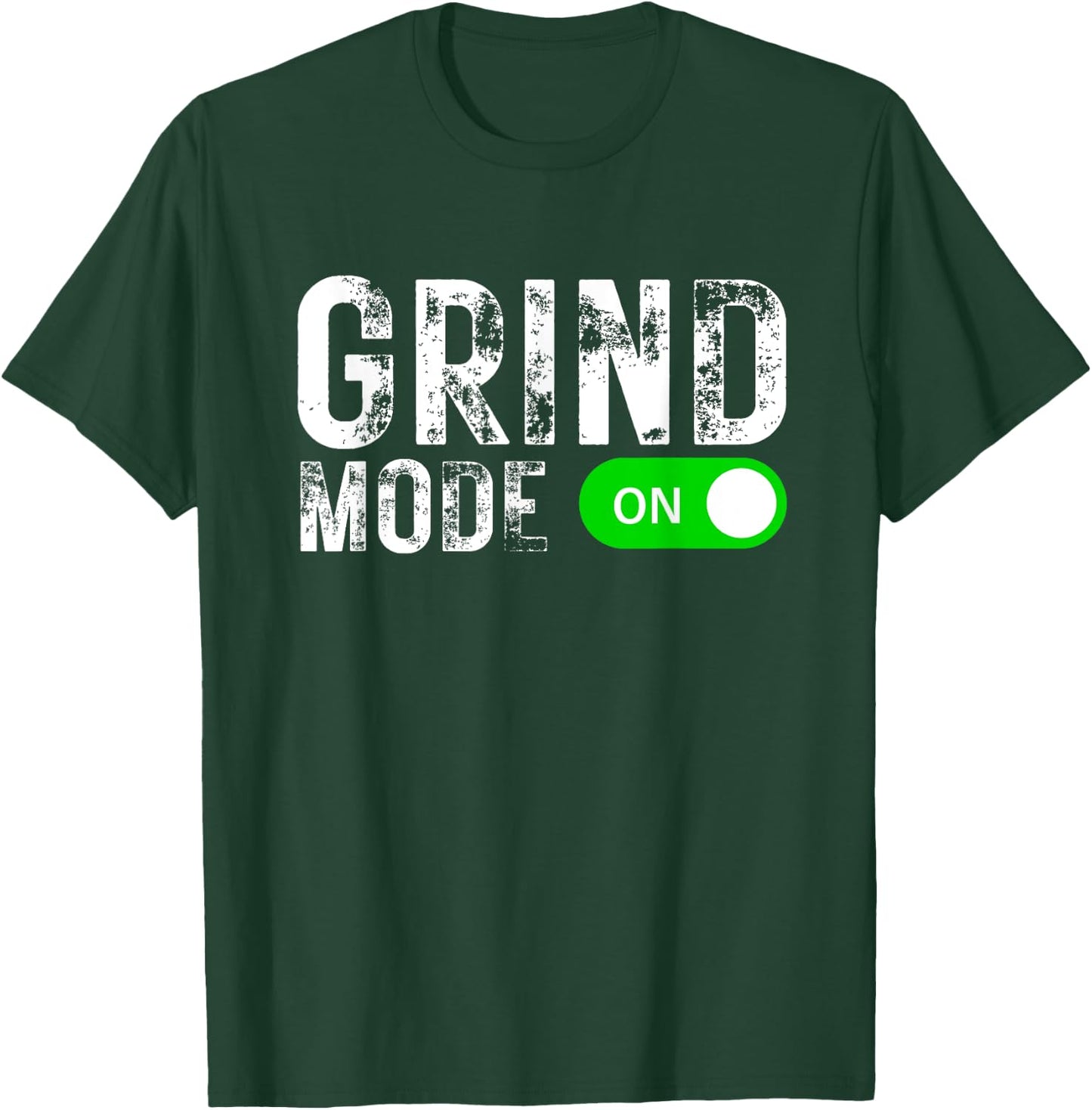 Grind Mode On Hustle Business Y2K Gym Workout Entrepreneur T-Shirt - T-Shirt | Forest