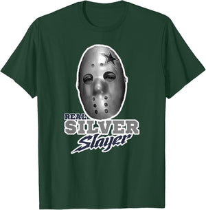 Real Silver Slayer Logo Funny Football Sports T-Shirt - T-Shirt | Forest