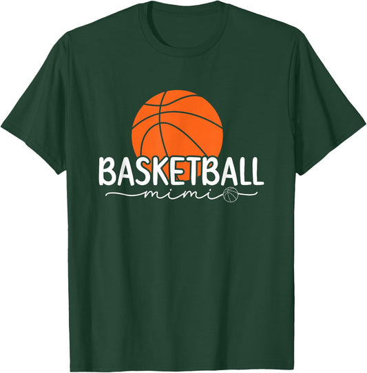 Basketball Mimi Proud Basketball Player Mimi Grandma T-Shirt - T-Shirt | Forest