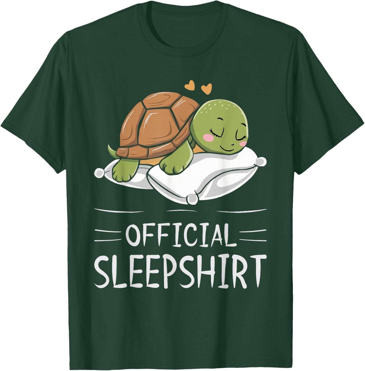 Turtle Official Sleepshirt Sleeping Turtles T-Shirt - T-Shirt | Forest
