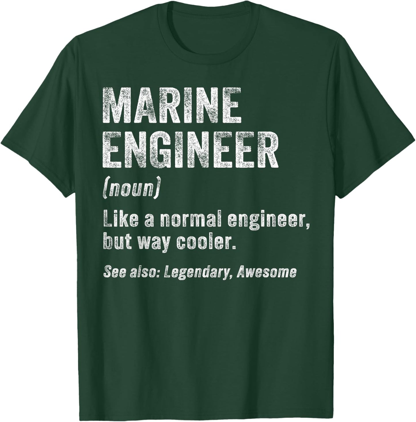Funny Marine Engineer Definition Marine Engineering T-Shirt - T-Shirt | Forest