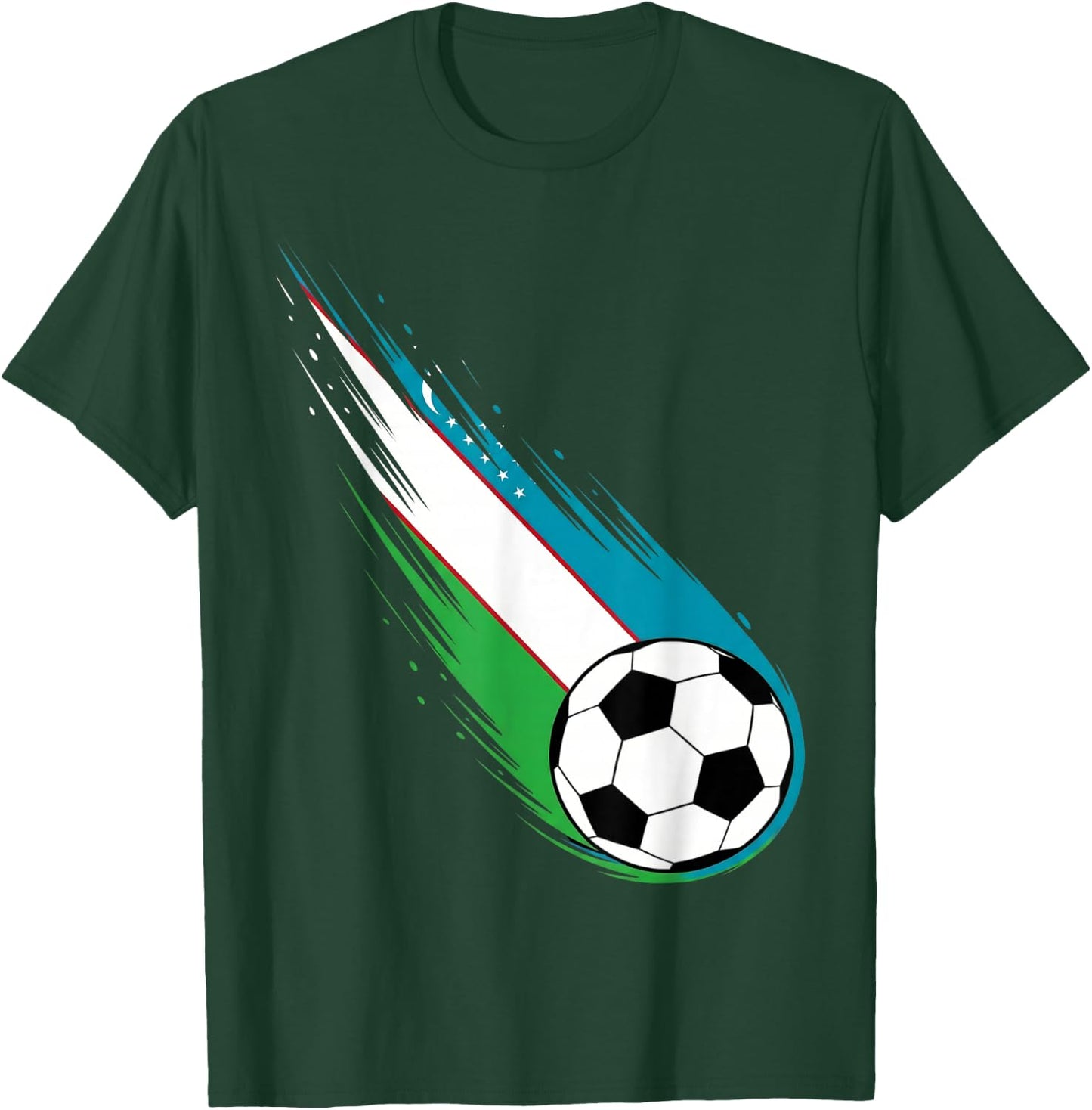Uzbekistan Flag Graphic Uzbekistan Pride Heritage T-Shirt - T-Shirt | Forest