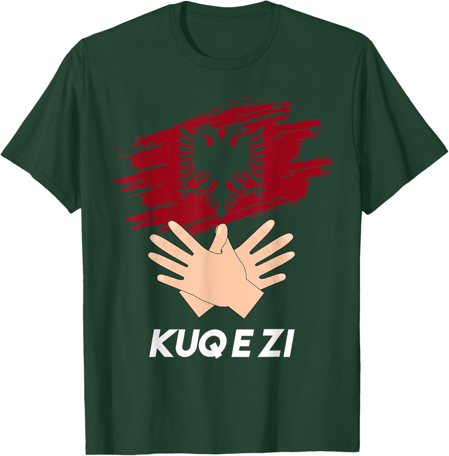 Albanian Flag Shqip Shqiponja Albanian Eagle Albania T-Shirt - T-Shirt | Forest