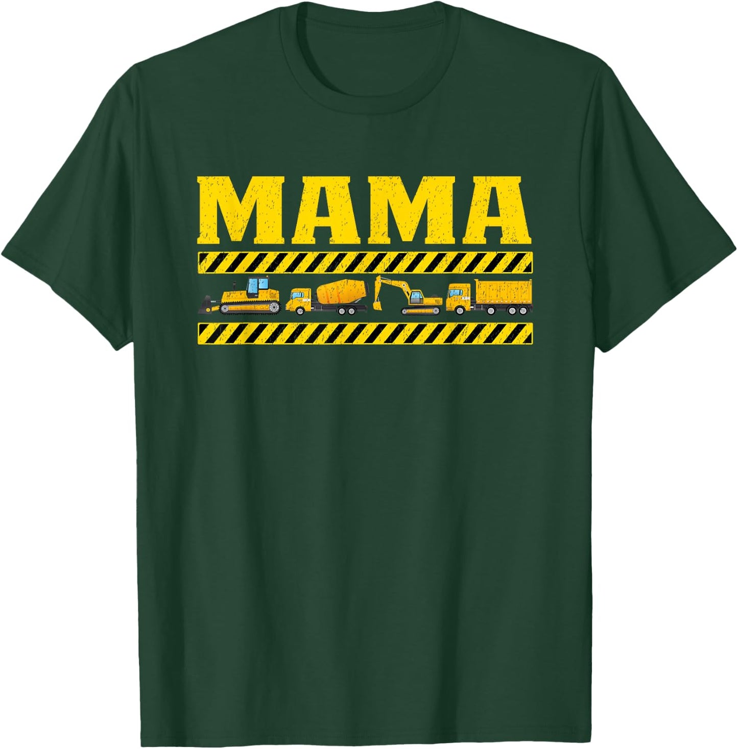 Mama Birthday Construction Party Matching T-Shirt - T-Shirt | Forest