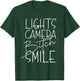 Lights Camera Bitch Smile, Inspired, Trendy T-Shirt - T-Shirt | Forest