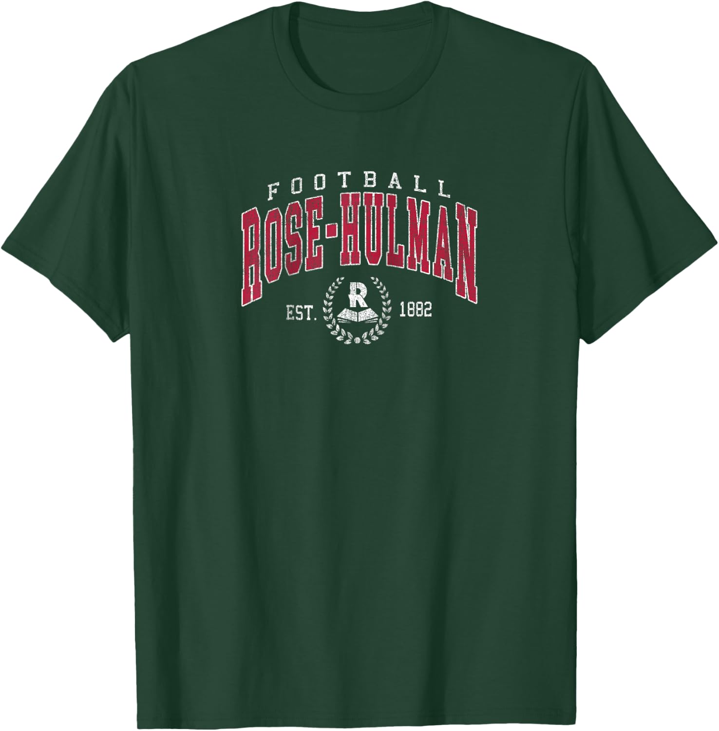 Rose-Hulman football Athletic Sports Men Women Raglan Baseball T-Shirt - T-Shirt | Forest