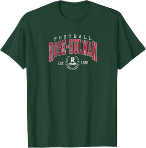 Rose-Hulman football Athletic Sports Men Women Raglan Baseball T-Shirt - T-Shirt | Forest