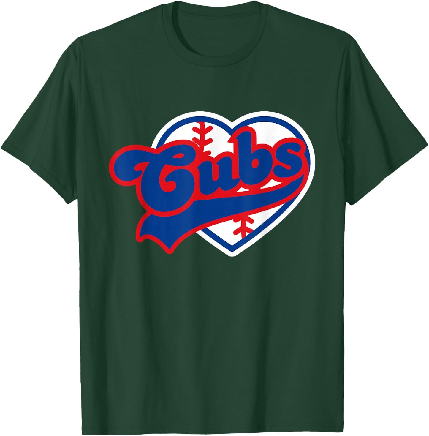 Retro Cubs Last Name Personalized Apparel Cubs Lover Men T-Shirt - T-Shirt | Forest