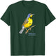 Nebraska Bird Western Meadowlark Birdwatching Birder T-Shirt - T-Shirt | Forest