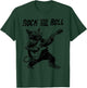 Rock and Roll Guitar Cat Vintage ROCK Guitarist Cat Men Women Girls Kids T-Shirt - T-Shirt | Forest