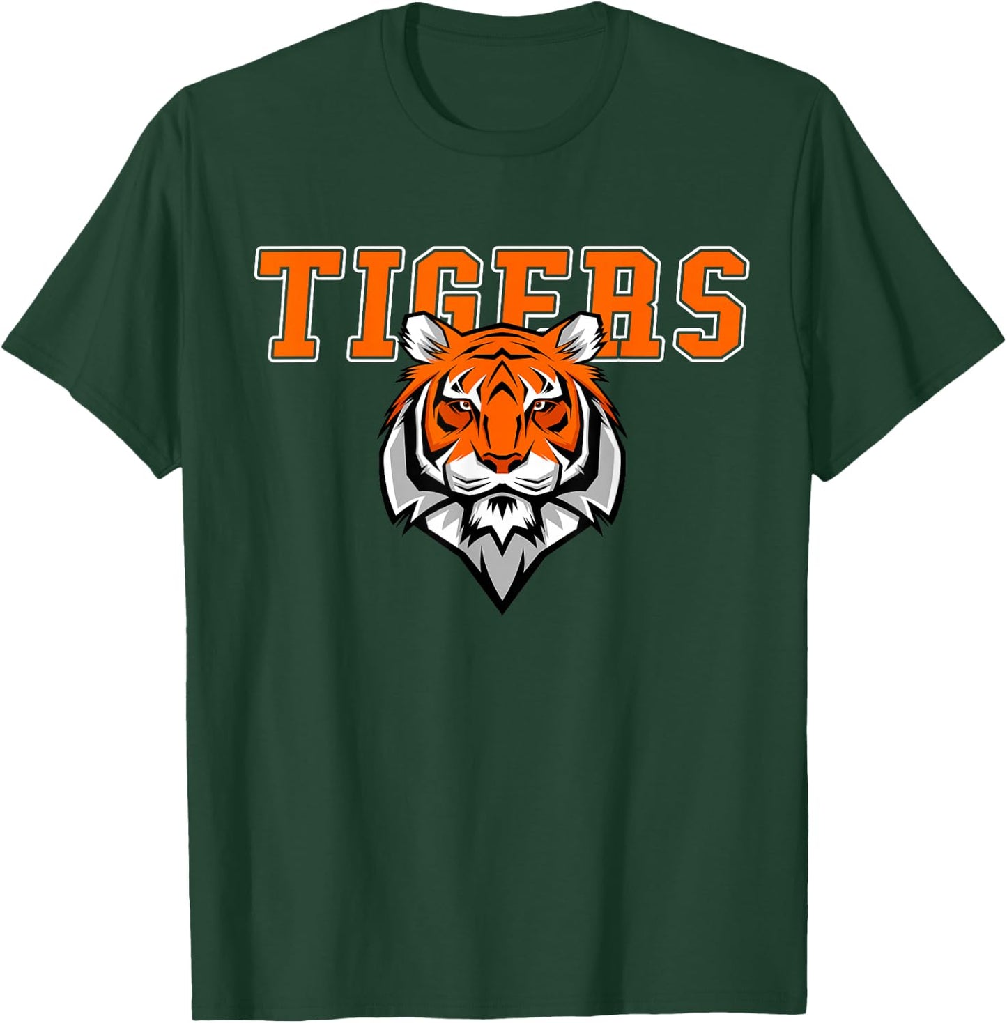Tigers Volleyball Team - Tiger Mascot Sport Gift T-Shirt - T-Shirt | Forest
