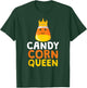 Candy Corn Queen Cute Halloween Kawaii Crown T-Shirt - T-Shirt | Forest