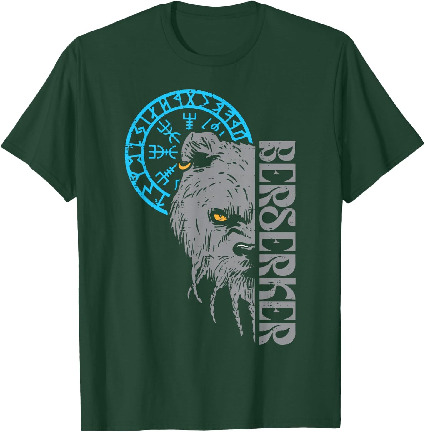 Viking Bear Berserker Norse Mythology Men Boys Kids Women T-Shirt - T-Shirt | Forest