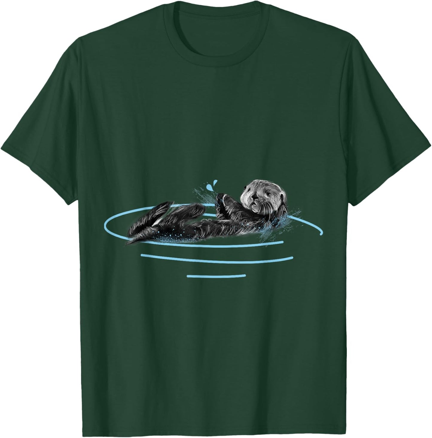 Sea Otter T Shirt - Marine Mammal T-Shirt - T-Shirt | Forest