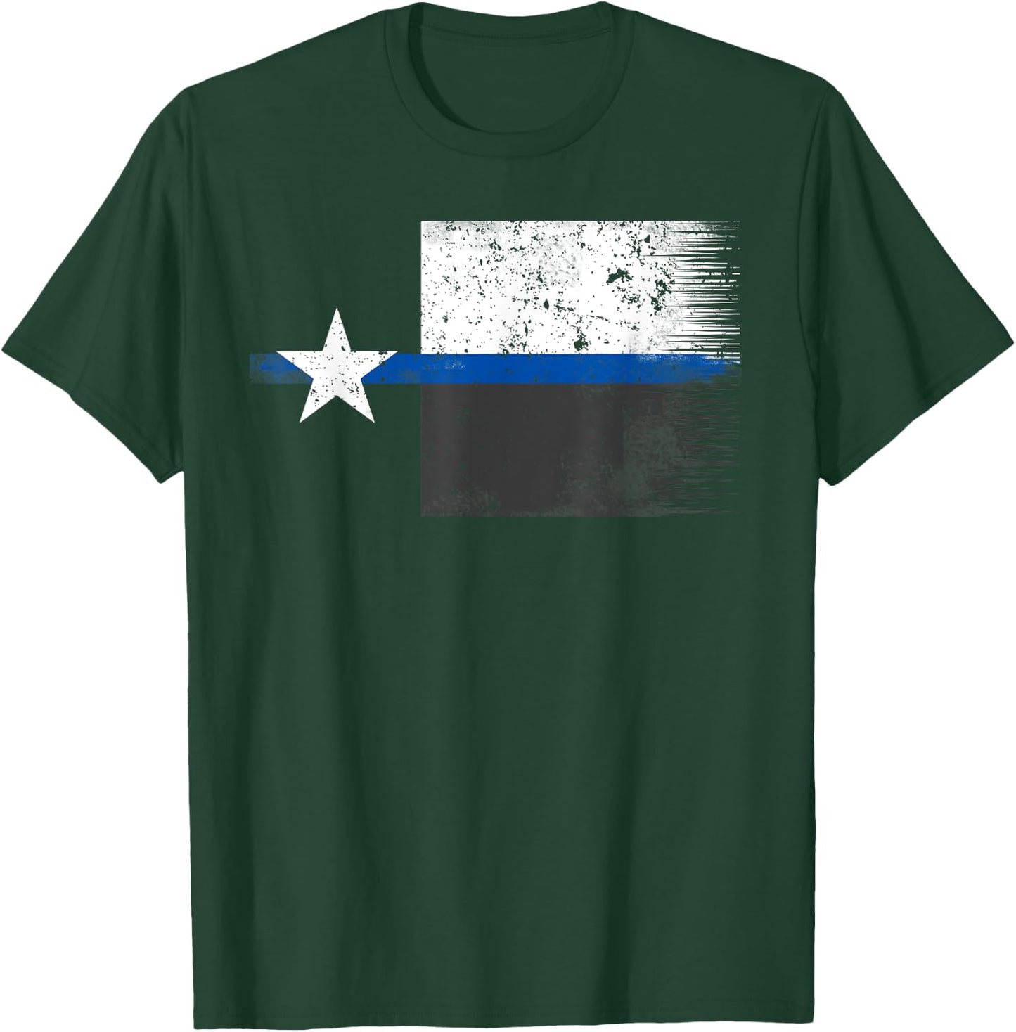 Texas Highway Patrol Ranger Law Enforcement Thin Blue Line F T-Shirt - T-Shirt | Forest