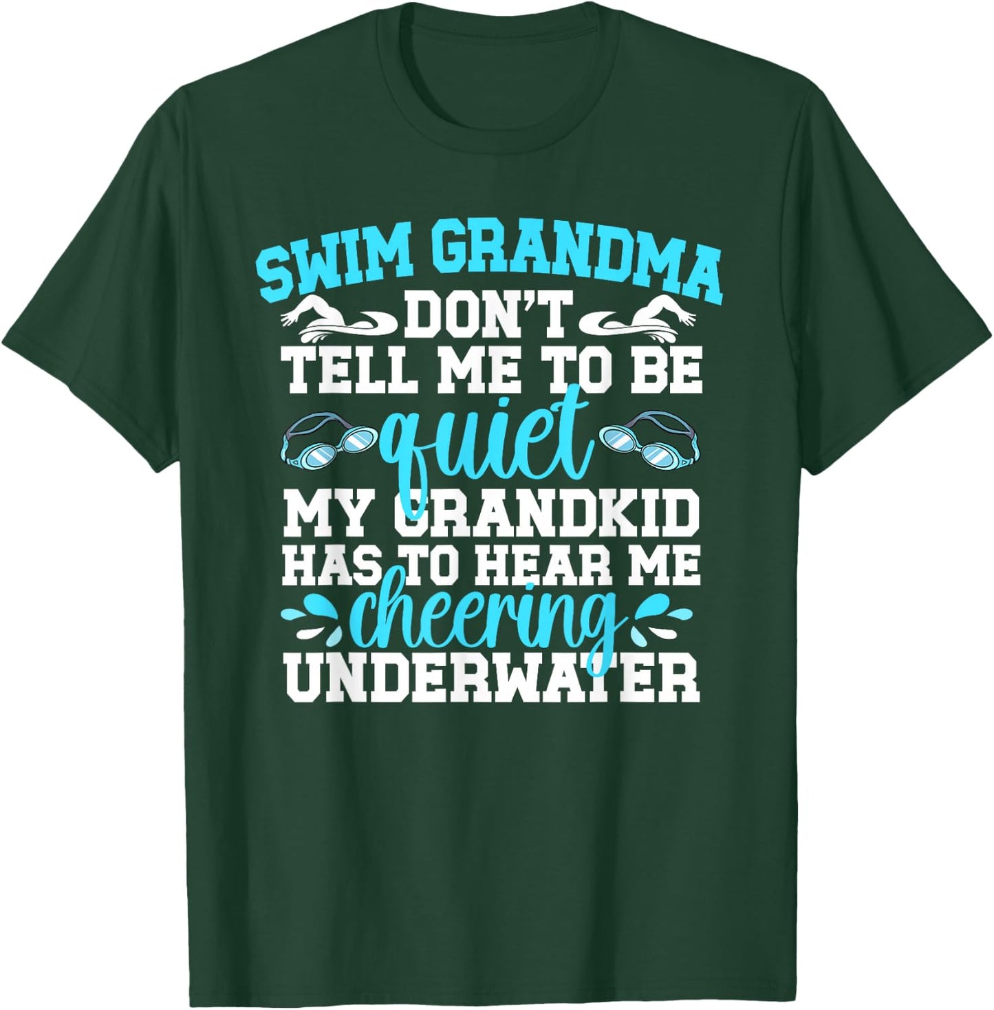Swim Grandma Funny Swimming Grandma Of A Swimmer Grandma T-Shirt - T-Shirt | Forest