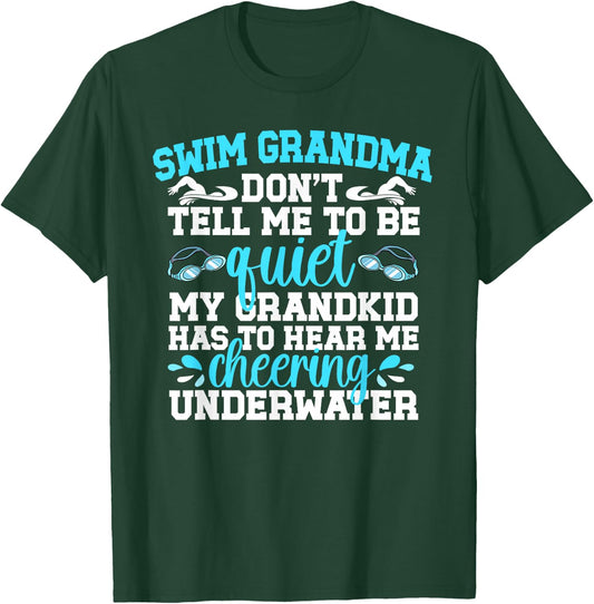 Swim Grandma Funny Swimming Grandma Of A Swimmer Grandma T-Shirt - T-Shirt | Forest