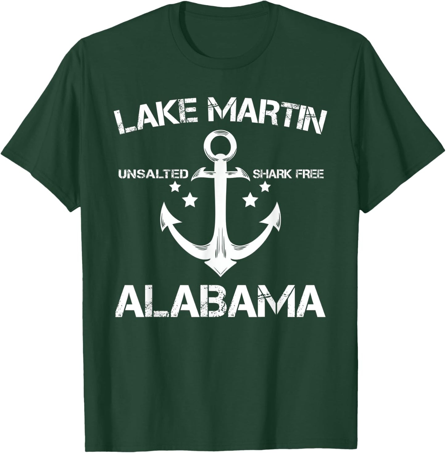 LAKE MARTIN ALABAMA Funny Fishing Camping Summer Gift Women Kids T-Shirt - T-Shirt | Forest