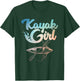 Funny Kayak Girl Art Girls Kayaking Lovers Kayak T-Shirt - T-Shirt | Forest