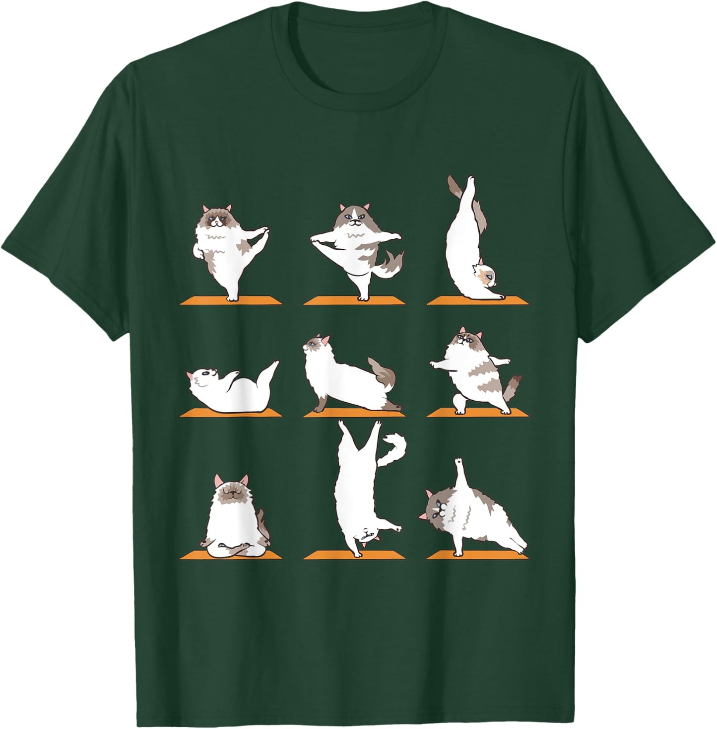 Ragdoll Cat Yoga T-Shirt - T-Shirt | Forest