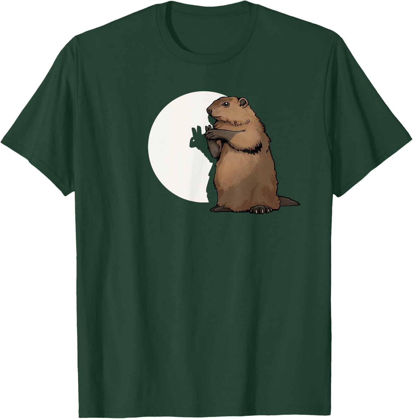 Groundhog Day Shadow Puppet Funny Gift T-Shirt - T-Shirt | Forest