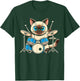 Siamese Cat Playing Drums Music Lover Women Kids T-Shirt - T-Shirt | Forest
