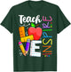 Cute Teach Love And Inspire Men Women Teacher T-Shirt - T-Shirt | Forest