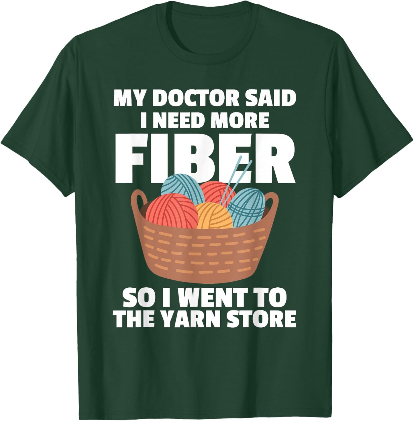 Funny Crocheting Mom Knitting Yarn Crochet Lovers T-Shirt - T-Shirt | Forest