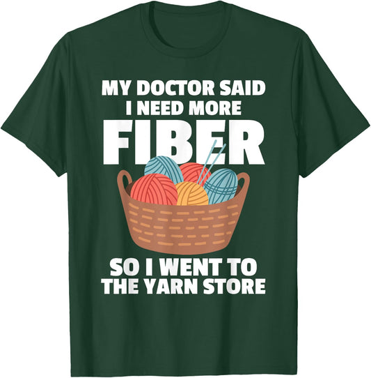 Funny Crocheting Mom Knitting Yarn Crochet Lovers T-Shirt - T-Shirt | Forest