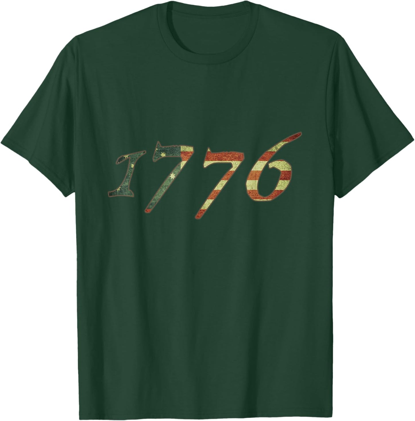 1776 Declaration of Independence US Flag T-Shirt - T-Shirt | Forest