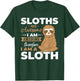 Sloth Animals - Sloths are Awesome T-Shirt - T-Shirt | Forest
