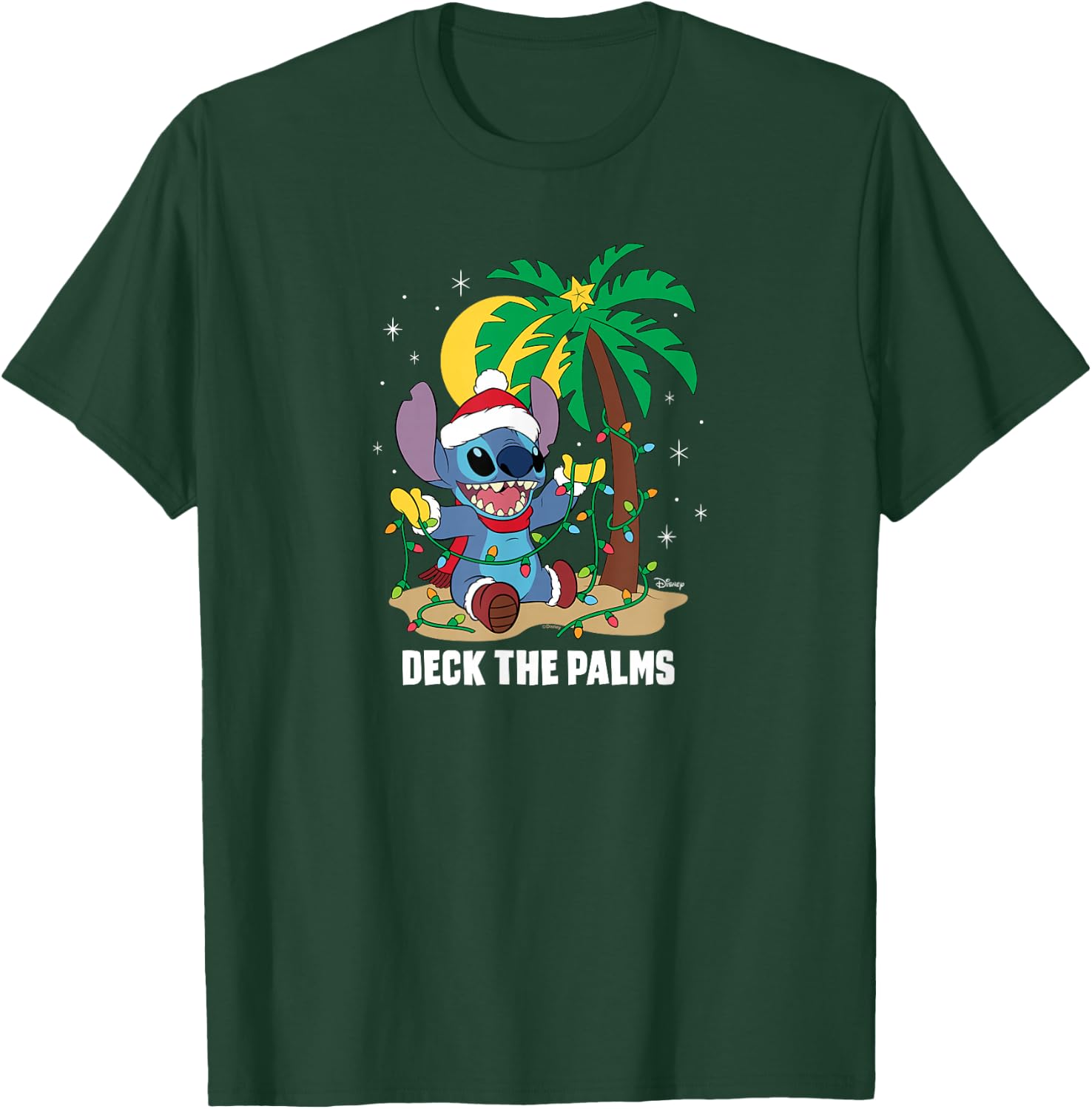 Lilo & Stitch - Deck The Palms T-Shirt - T-Shirt | Forest