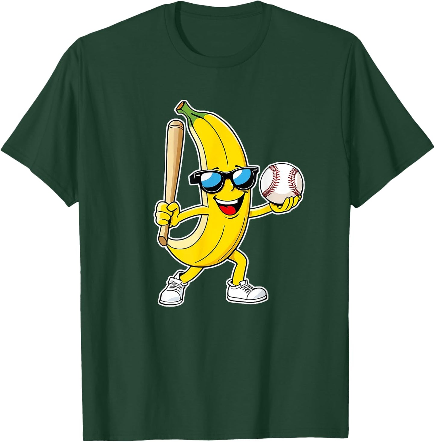 Banana Funny Bananas Men Women Kids Youth T-Shirt - T-Shirt | Forest