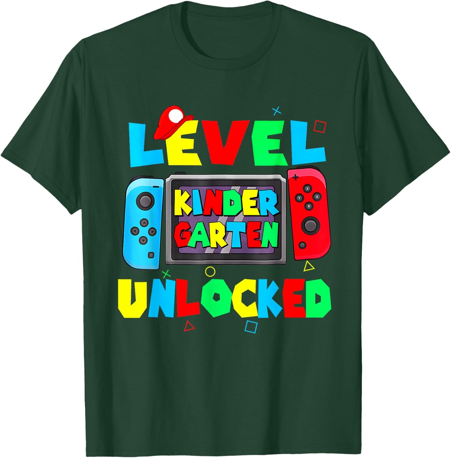 Level Kindergarten unlocked back to school video game Kinder T-Shirt - T-Shirt | Forest