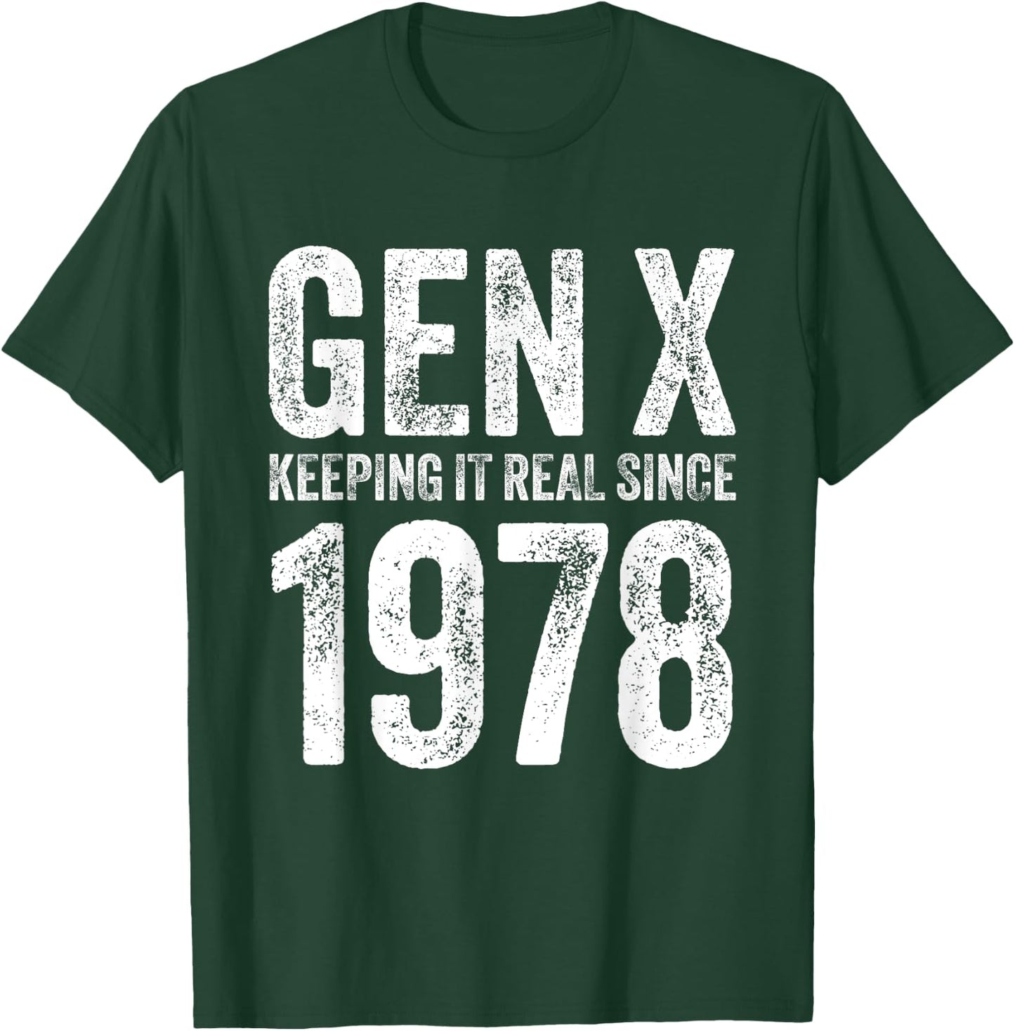 Generation X 1978 Men Women Vintage Since 1978 Gen X T-Shirt - T-Shirt | Forest